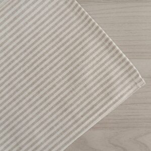 Tovaglietta Centrotavola Righe Tortora 90x90cm