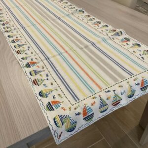Runner Skipper Vela 100% Cotone 45x150cm