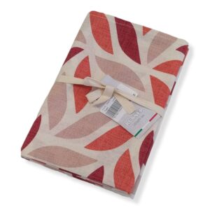 Runner 140x50 Foglie Rosso-Arancio-Beige