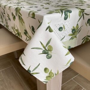 Tovaglia Olive 100% Cotone 140x240cm