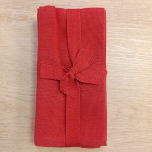 Tovaglioli conf. 4  Rosso 100% Cotone